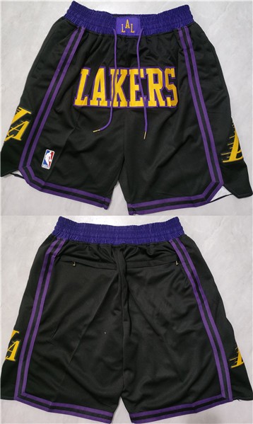 NBA Lakers Black Shorts NBA Lakers Black Shorts