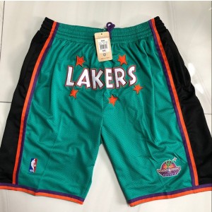 NBA Lakers Green Shorts
