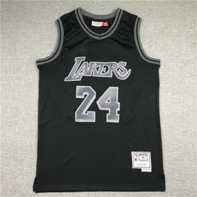 NBA Los Angeles Lakers 24 Kobe Black Throwback Men Jersey NBA Los Angeles Lakers 24 Kobe Black Throwback Men Jersey
