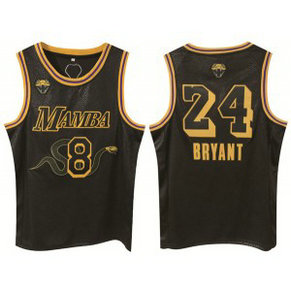 NBA Los Angeles Lakers Front 8 Back 24 Kobe Bryant Black Print Men Jersey NBA Los Angeles Lakers Front 8 Back 24 Kobe Bryant Black Print Men Jersey