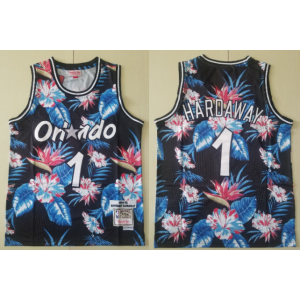 NBA Magic 1 Anfernee Hardaway Black Fashion 1994-95 Hardwood Classics Men Jersey NBA Magic 1 Anfernee Hardaway Black Fashion 1994-95 Hardwood Classics Men Jersey