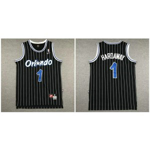 NBA Magic 1 Anfernee Hardaway Black Nike Men Jersey NBA Magic 1 Anfernee Hardaway Black Nike Men Jersey