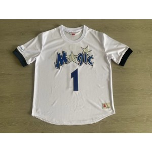 NBA Magic 1 McGrady White Throwback Men Jersey NBA Magic 1 McGrady White Throwback Men Jersey