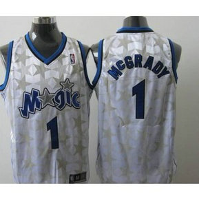 NBA Magic 1 Tracy Mcgrady White Star Limited Edition Men Jersey NBA Magic 1 Tracy Mcgrady White Star Limited Edition Men Jersey