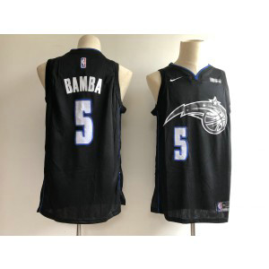 NBA Magic 5 Mohamed Bamba Black Nike Men Jersey NBA Magic 5 Mohamed Bamba Black Nike Men Jersey