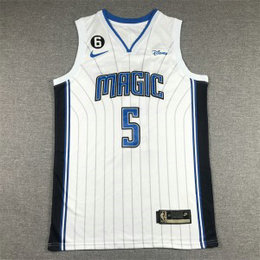 NBA Magic 5 Mohamed Bamba White 2022-23 Nike Men Jersey