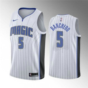 NBA Magic 5 Paolo Banchero White 2022 Draft Basketball Nike Men Jersey NBA Magic 5 Paolo Banchero White 2022 Draft Basketball Nike Men Jersey