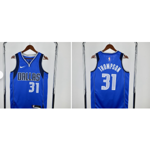 NBA Mavericks 31 Thompson Blue Nike Men Jersey NBA Mavericks 31 Thompson Blue Nike Men Jersey