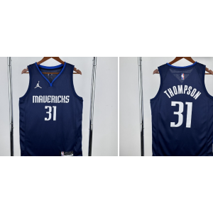 NBA Mavericks 31 Thompson Navy Jordan Men Jersey NBA Mavericks 31 Thompson Navy Jordan Men Jersey