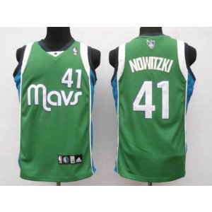 NBA Mavericks 41 Dirk Nowitzki Green Men Jersey NBA Mavericks 41 Dirk Nowitzki Green Men Jersey