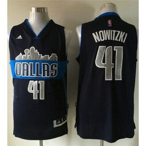NBA Mavericks 41 Dirk Nowitzki Navy Blue The City Men Jersey NBA Mavericks 41 Dirk Nowitzki Navy Blue The City Men Jersey