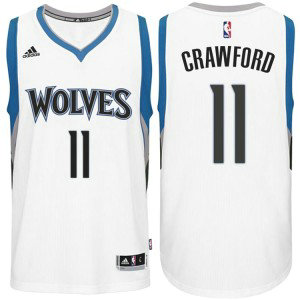 NBA Minnesota Timberwolves 11 Jamal Crawford Home White New Swingman Men Jersey