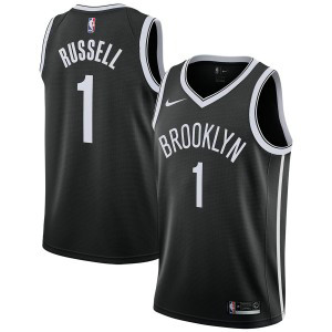 NBA Nets 1 D'Angelo Russell Black Nike Swingman Men Jersey NBA Nets 1 D'Angelo Russell Black Nike Swingman Men Jersey