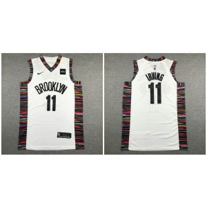 NBA Nets 11 Kyrie Irving White City Edition Nike Men Jersey NBA Nets 11 Kyrie Irving White City Edition Nike Men Jersey