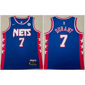 NBA Nets 7 Durant 2021-2022 Blue Nike Men Jersey NBA Nets 7 Durant 2021-2022 Blue Nike Men Jersey
