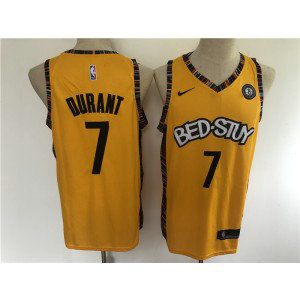 NBA Nets 7 Kevin Durant Amarillo Yellow Nike Men Jersey NBA Nets 7 Kevin Durant Amarillo Yellow Nike Men Jersey