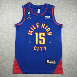 NBA Nuggets 15 Nikola Jokic Blue 2022-23 New Jordan Men Jersey NBA Nuggets 15 Nikola Jokic Blue 2022-23 New Jordan Men Jersey