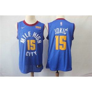 NBA Nuggets 15 Nikola Jokic Blue Nike Men Jerseys NBA Nuggets 15 Nikola Jokic Blue Nike Men Jerseys