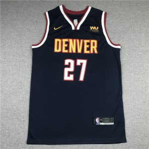 NBA Nuggets 27 Jamal Murray Navy Nike Men Jersey