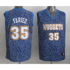 NBA Nuggets 35 Kenneth Faried Dark Blue Crazy Light Men Jersey NBA Nuggets 35 Kenneth Faried Dark Blue Crazy Light Men Jersey