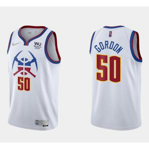 NBA Nuggets 50 Aaron Gordon White Earned Edition Nike Men Jersey NBA Nuggets 50 Aaron Gordon White Earned Edition Nike Men Jersey