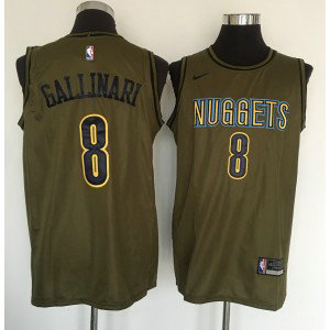 NBA Nuggets 8 Danilo Gallinari Olive Nike Swingman Men Jersey NBA Nuggets 8 Danilo Gallinari Olive Nike Swingman Men Jersey