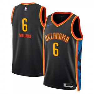 NBA Oklahoma City Thunder 6 Jaylin Williams Black Nike Men Jersey