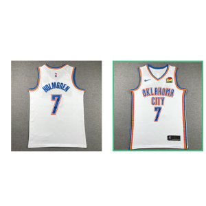 NBA Oklahomer 7 Holmgren White Nike Men Jersey NBA Oklahomer 7 Holmgren White Nike Men Jersey