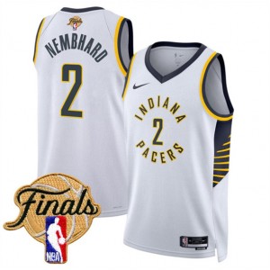 NBA Pacers 2 Andrew Nembhard White 2025 Finals Association Edition Nike Men Jersey NBA Pacers 2 Andrew Nembhard White 2025 Finals Association Edition Nike Men Jersey