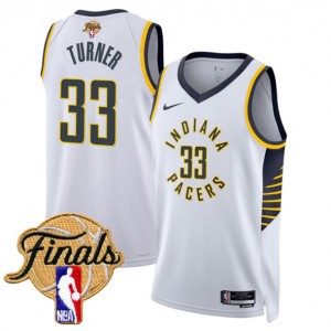 NBA Pacers 33 Myles Turner White 2025 Finals Association Edition Nike Men Jersey NBA Pacers 33 Myles Turner White 2025 Finals Association Edition Nike Men Jersey