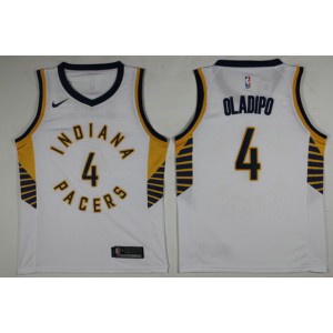 NBA Pacers 4 Victor Oladipo White Nike Men Jersey 1