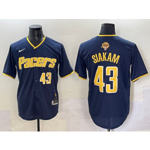 NBA Pacers 43 Pascal Siakam Navy Finals Baseball Vapor Limited Men Jersey NBA Pacers 43 Pascal Siakam Navy Finals Baseball Vapor Limited Men Jersey