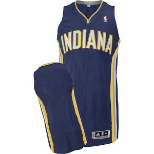 NBA Pacers Blank Navy Blue Revolution 30 Men Jersey