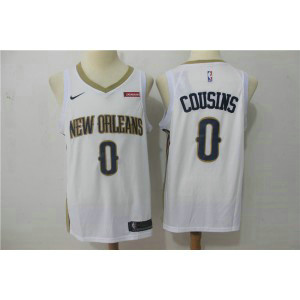 NBA Pelicans 0 DeMarcus Cousins White Nike Swingman Men Jersey
