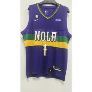 NBA Pelicans 1 Zion Williamson Purple Nike Men Jersey NBA Pelicans 1 Zion Williamson Purple Nike Men Jersey