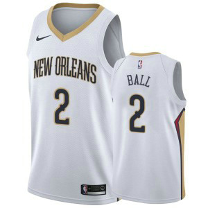NBA Pelicans 2 Lonzo Ball White Nike Men Jersey NBA Pelicans 2 Lonzo Ball White Nike Men Jersey