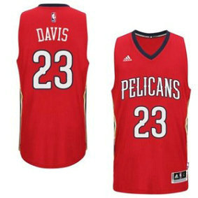 NBA Pelicans 23 Anthony Davis Red Alternate Men Jersey NBA Pelicans 23 Anthony Davis Red Alternate Men Jersey