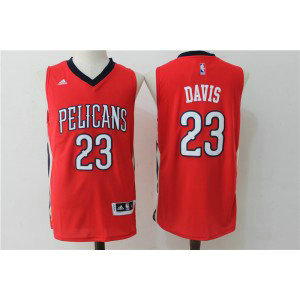 NBA Pelicans 23 Anthony Davis Red Swingman Men Jersey NBA Pelicans 23 Anthony Davis Red Swingman Men Jersey