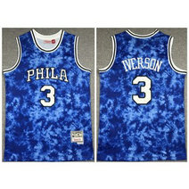 NBA Philadelphia 76ers 3 Allen Iverson Blue Classics Men Jersey NBA Philadelphia 76ers 3 Allen Iverson Blue Classics Men Jersey