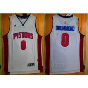 NBA Pistons 0 Andre Drummond White Men Jersey NBA Pistons 0 Andre Drummond White Men Jersey