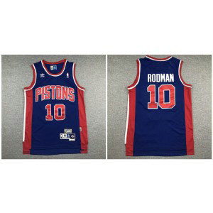 NBA Pistons 10 Dennis Rodman Navy Hardwood Classics Men Jersey NBA Pistons 10 Dennis Rodman Navy Hardwood Classics Men Jersey