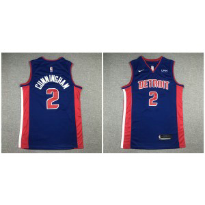 NBA Pistons 2 Cade Cunningham Blue Red Nike Men Jersey NBA Pistons 2 Cade Cunningham Blue Red Nike Men Jersey