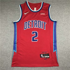 NBA Pistons 2 Cade Cunningham Red City Nike Men Jersey NBA Pistons 2 Cade Cunningham Red City Nike Men Jersey