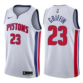 NBA Pistons 23 Blake Griffin Detroit White Men Jersey NBA Pistons 23 Blake Griffin Detroit White Men Jersey