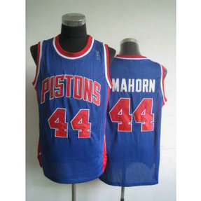 NBA Pistons 44 Rick Mahorn Blue Throwback Men Jersey NBA Pistons 44 Rick Mahorn Blue Throwback Men Jersey