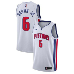 NBA Pistons 6 Bruce Brown Jr. White 2018 Draft Nike Men Jersey NBA Pistons 6 Bruce Brown Jr. White 2018 Draft Nike Men Jersey