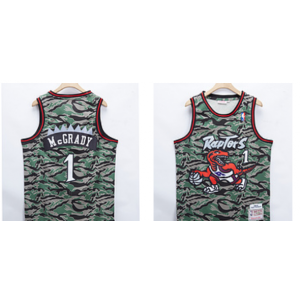 NBA Raptors 1 Tracy McGrady Camo Men Jersey