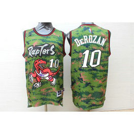 NBA Raptors 10 DeMar DeRozan Camo Swingman Men Jersey