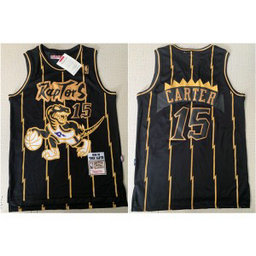 NBA Raptors 15 Vince Carter Black 1998-99 Hardwood Classics Mesh Men Jersey