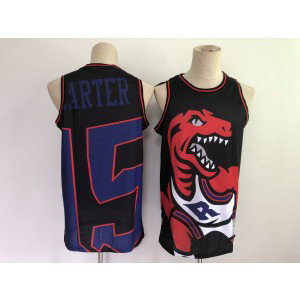 NBA Raptors 15 Vince Carter Black Big Face Men Jersey